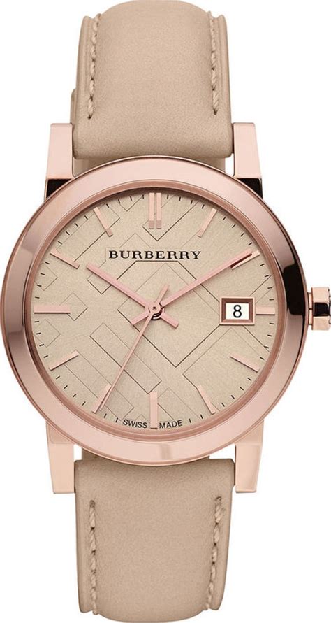 burberry ladies leather strap watches|burberry watch straps only.